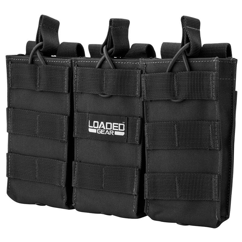 BARSKA Loaded Gear CX-200 Triple Magazine Pouch (Black) By Barska BI12246 - Home Supplies Mall