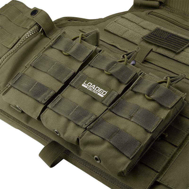 BARSKA Loaded Gear CX-200 Triple Magazine Pouch (OD Green) By Barska  BI12276 - Home Supplies Mall