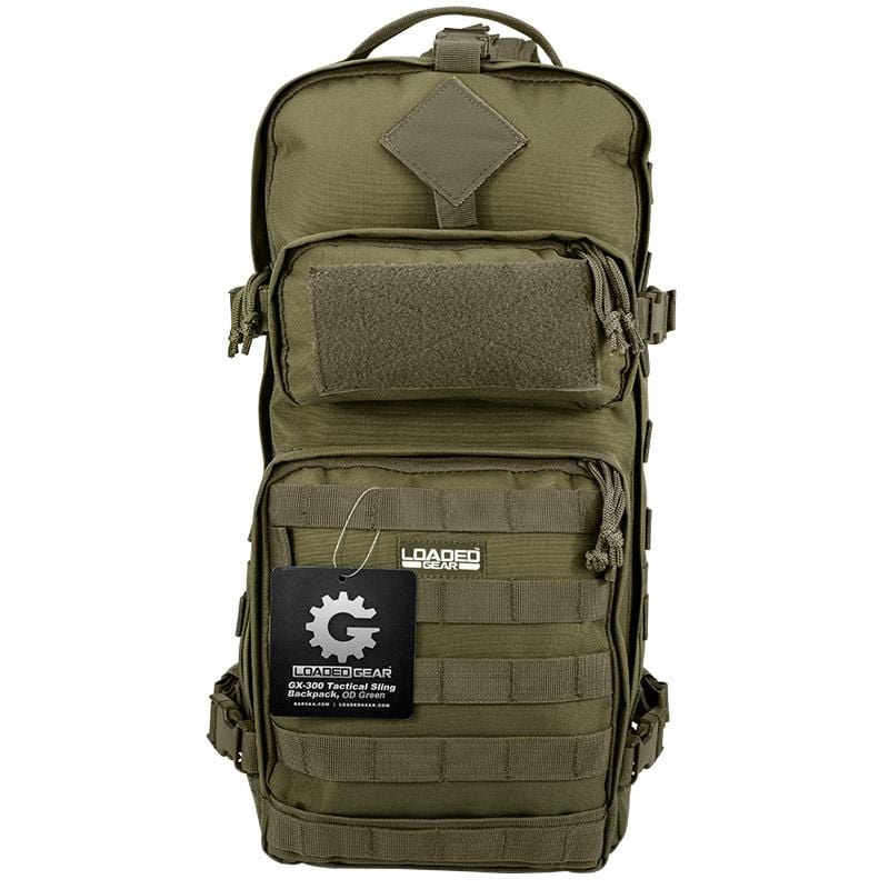 BARSKA Loaded Gear GX-300 Tactical Sling Backpack (OD Green) BI12326 - Home Supplies Mall