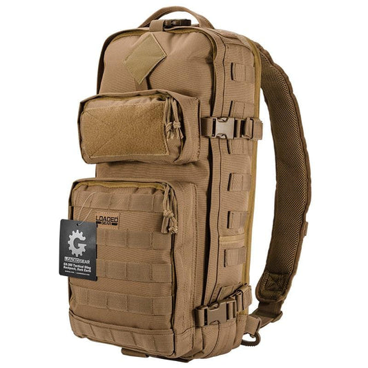 BARSKA Loaded Gear GX-300 Tactical Sling Backpack (Dark Earth)  BI12340 - Home Supplies Mall