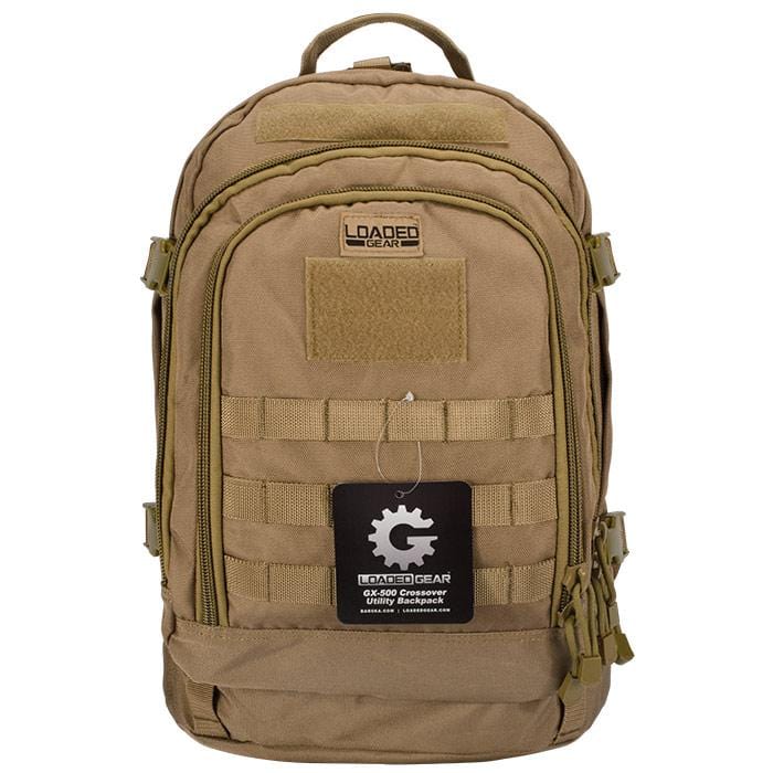 BARSKA Loaded Gear GX-500 Crossover Tactical Backpack (Dark Earth) BI12614 - Home Supplies Mall