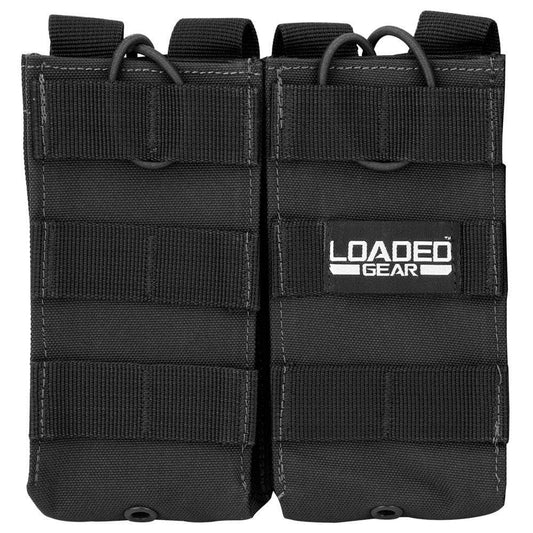 BARSKA Loaded Gear CX-850 Double Magazine Pouch (Black) By Barska  BI13000 - Home Supplies Mall