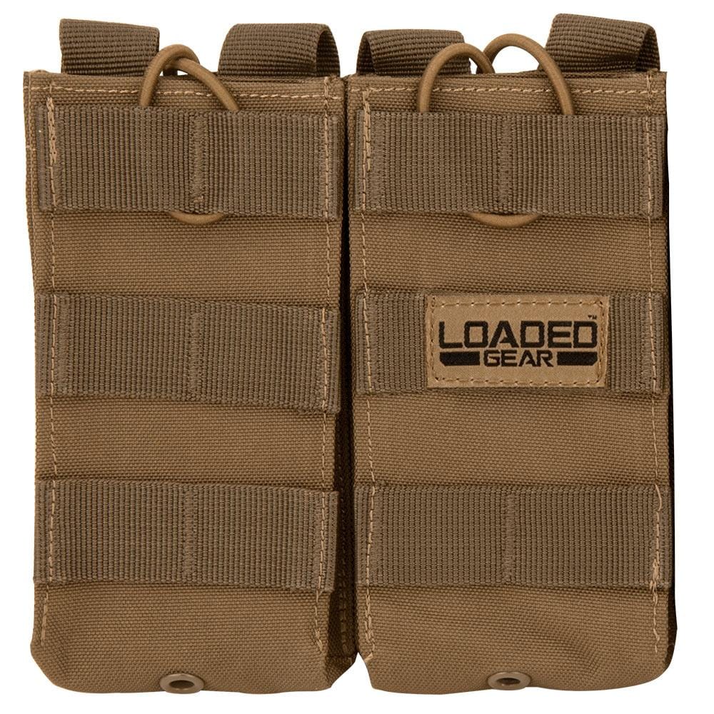 BARSKA Loaded Gear CX-850 Double Magazine Pouch (FDE) By Barska  BI13002 - Home Supplies Mall