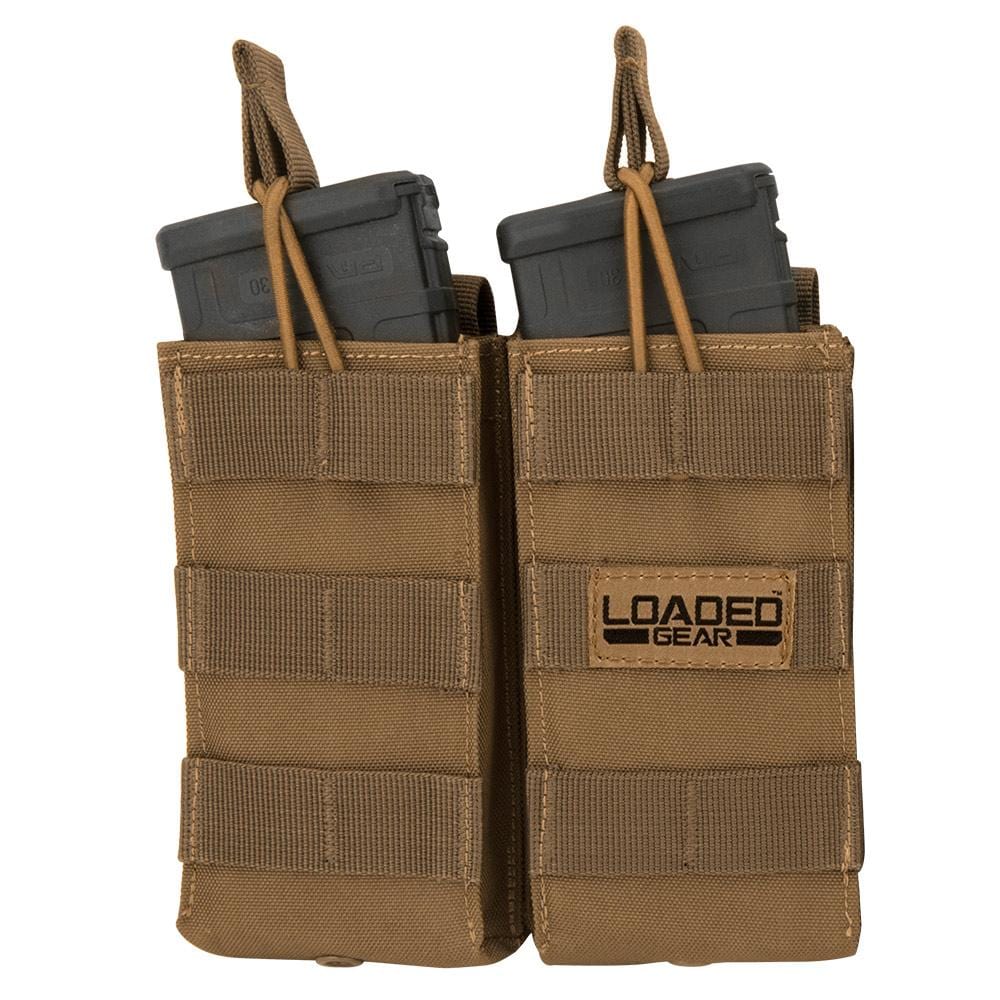 BARSKA Loaded Gear CX-850 Double Magazine Pouch (FDE) By Barska  BI13002 - Home Supplies Mall