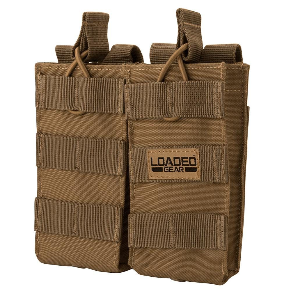 BARSKA Loaded Gear CX-850 Double Magazine Pouch (FDE) By Barska  BI13002 - Home Supplies Mall