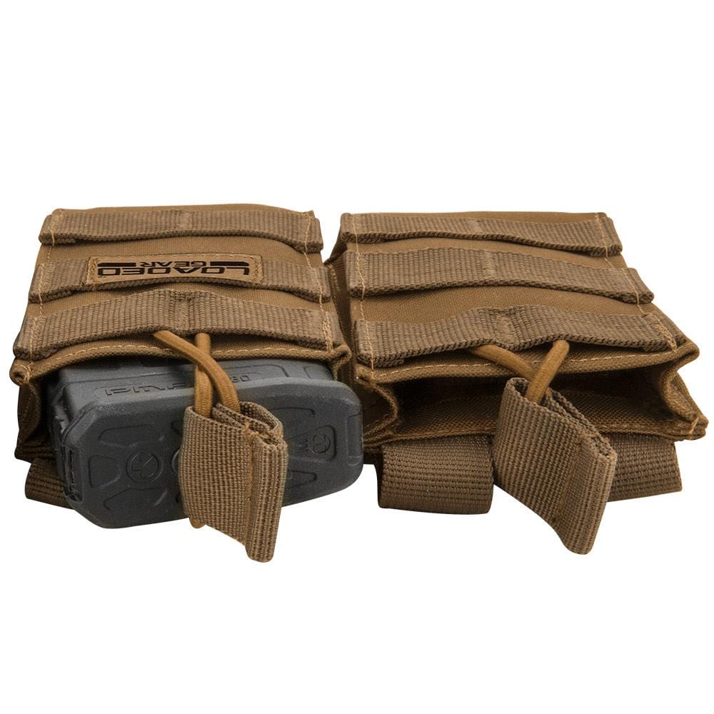 BARSKA Loaded Gear CX-850 Double Magazine Pouch (FDE) By Barska  BI13002 - Home Supplies Mall