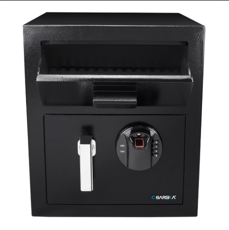 BARSKA Biometric Keypad Depository Safe AX13108 - Home Supplies Mall