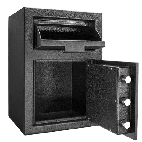 BARSKA DX-200 Standard Keypad Depository Safe Black 14x14x20" AX12588 - Home Supplies Mall