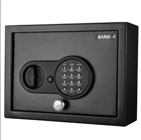 BARSKA AX12622 Top Open Keypad Safe Black - Home Supplies Mall