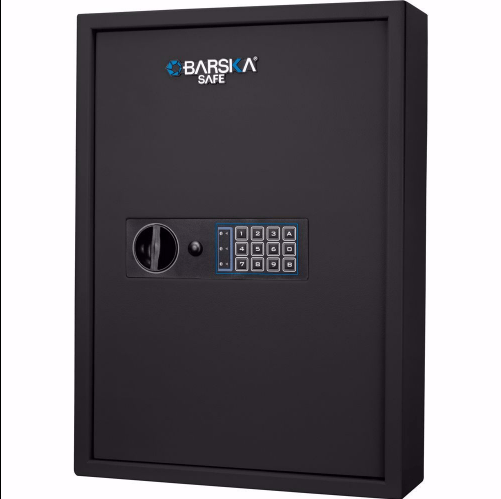 BARSKA 100 Key Cabinet Digital Wall Safe (Black) AX13370 - Home Supplies Mall