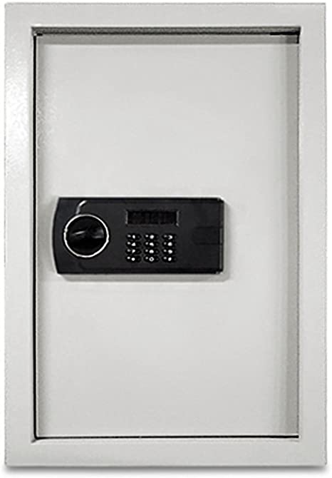 Hollon Safe WSE-2114 In Wall Safe, White, Small