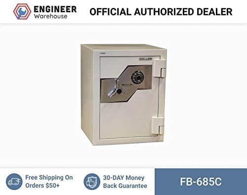 Hollon Safe FB-685C Oyster Series B-Rated 2 Hr Fireproof Security Safe Size: 2.36 Cu.Ft., Lock Type: Dial Combination Lock