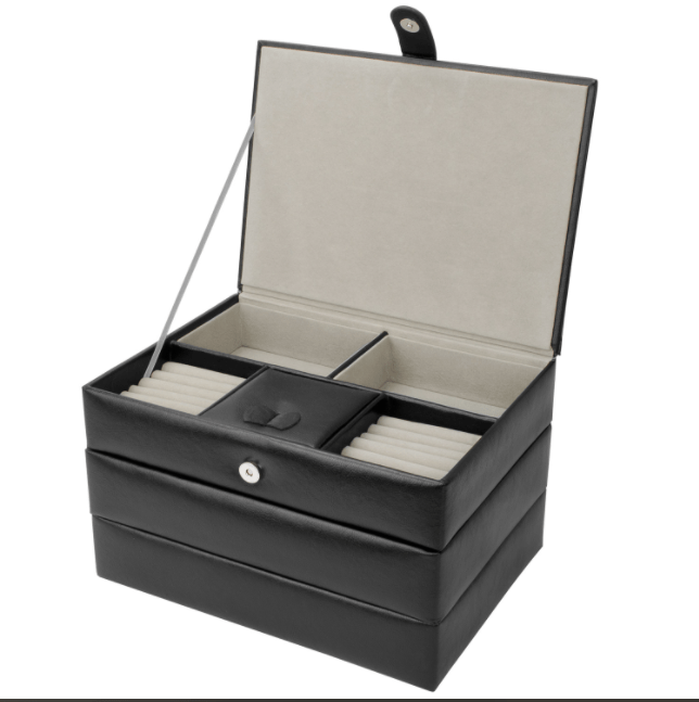 BARSKA Chéri Bliss Jewelry Case JC-500 BF12708 Black - Home Supplies Mall