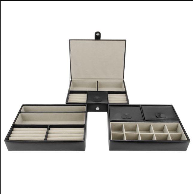 BARSKA Chéri Bliss Jewelry Case JC-500 BF12708 Black - Home Supplies Mall