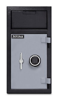 Mesa Safe Depository Safe with Electronic Lock, Two Tone Gray - MFL2714E - Home Supplies Mall