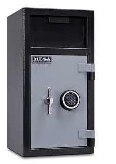 Mesa Safe Depository Safe with Electronic Lock, Two Tone Gray - MFL2714E - Home Supplies Mall