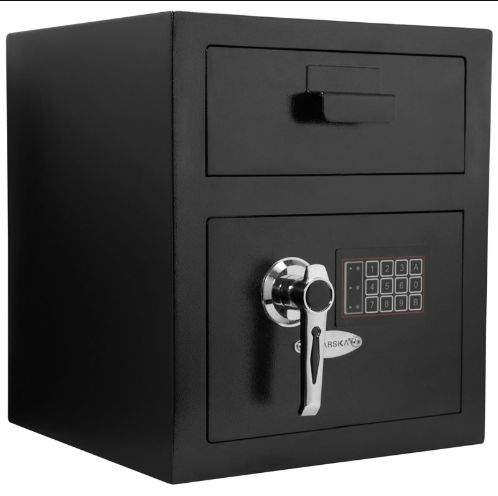 BARSKA Standard Keypad Depository Safe 13.75x3.75x16 AX11932 - Home Supplies Mall